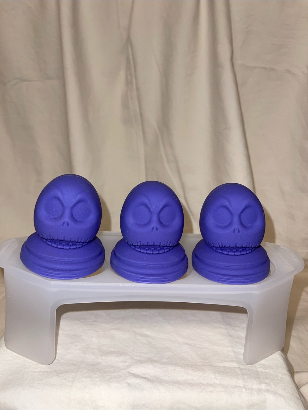 NBC; Disney Jack Skellington Purple Silicone Ice mold Set - 3 Pack